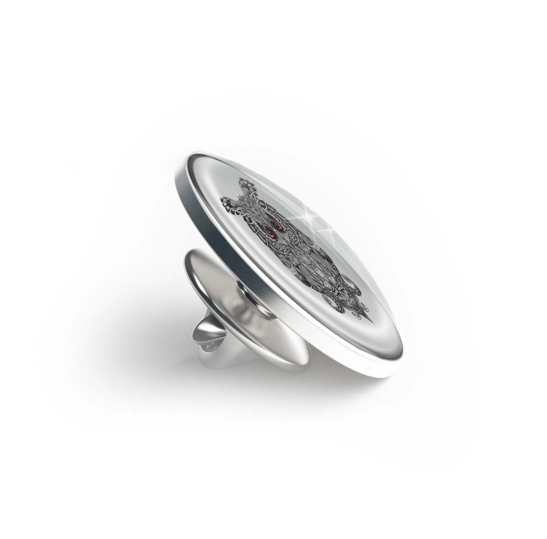 Rubino Scary Owl Limited Edition Lapel Pin Exclusive Metal Brooch Badge Accessories For Backpack, Clothes, Hats | Cute Gifts and Collectibles