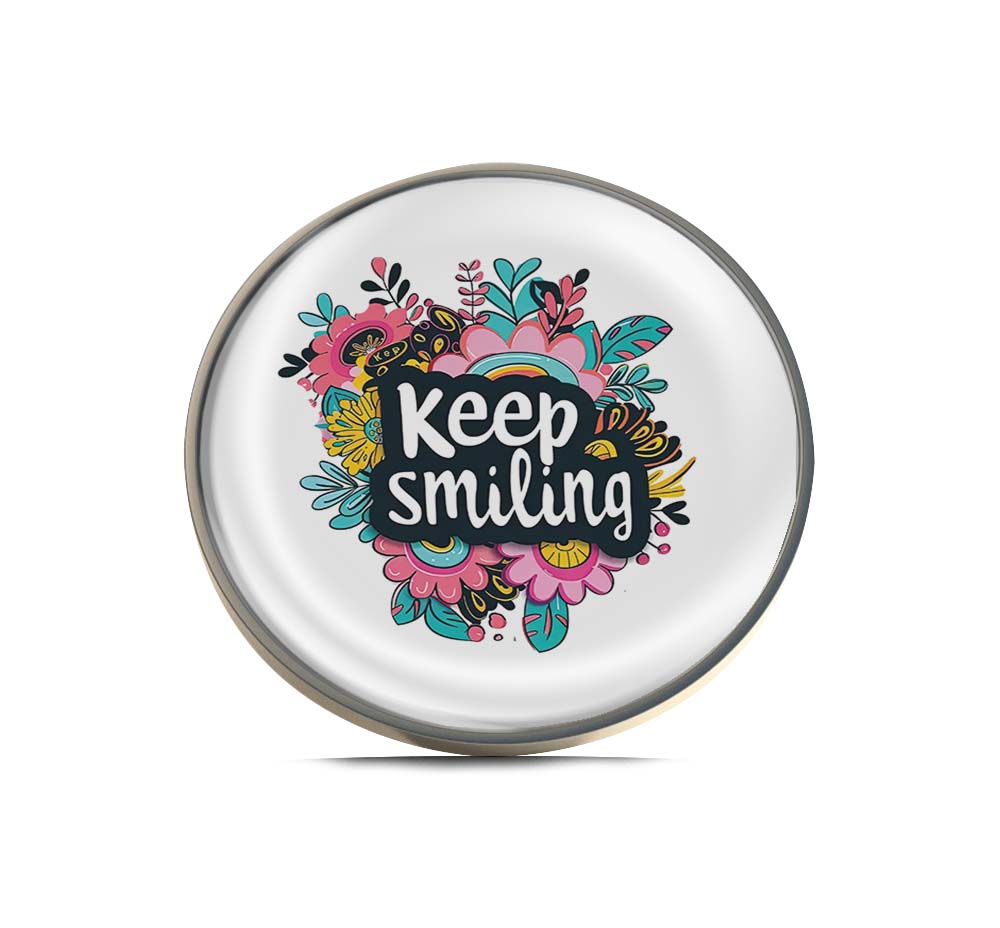 Keep Smiling Limited Edition Lapel Pin Exclusive Metal Brooch Badge Accessories For Backpack, Clothes, Hats | Cute Gifts and Collectibles
