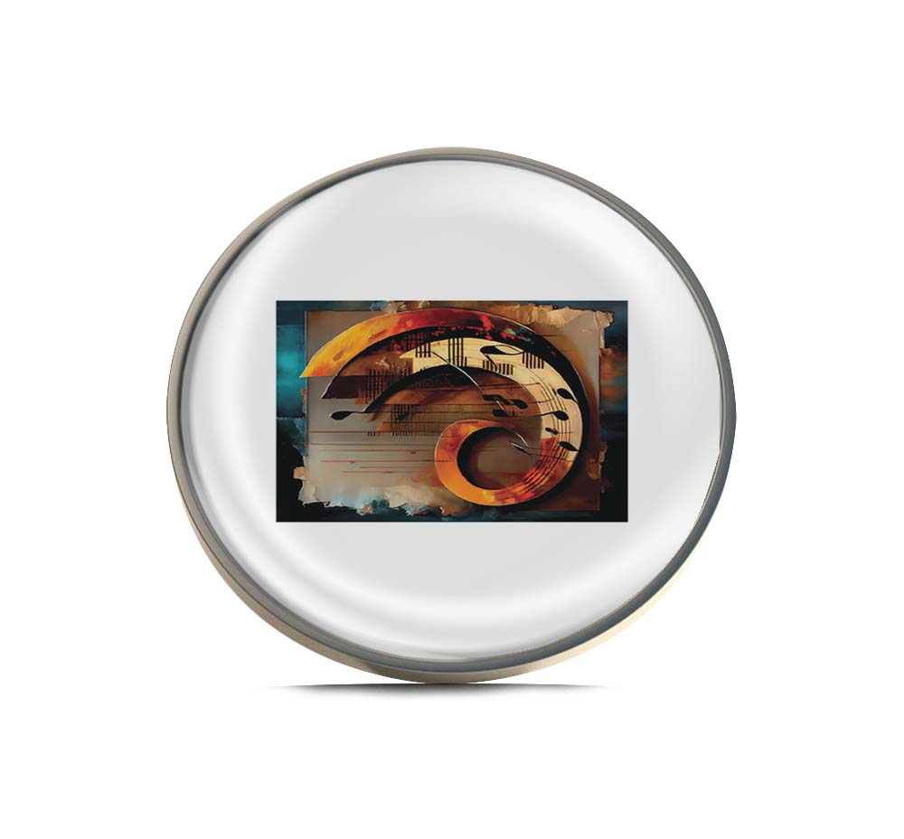 Musical Swirl Limited Edition Lapel Pin Exclusive Metal Brooch Badge Accessories For Backpack, Clothes, Hats | Cute Gifts and Collectibles