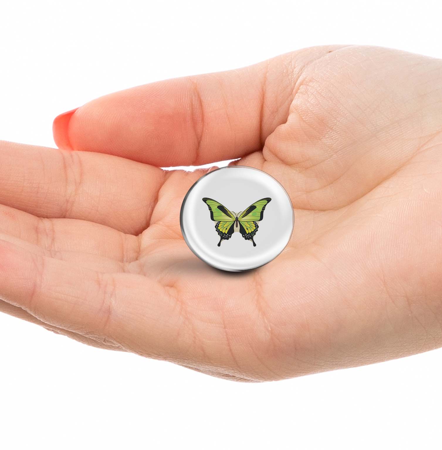 Green Butterfly Limited Edition Lapel Pin Exclusive Metal Brooch Badge Accessories For Backpack, Clothes, Hats | Cute Gifts and Collectibles
