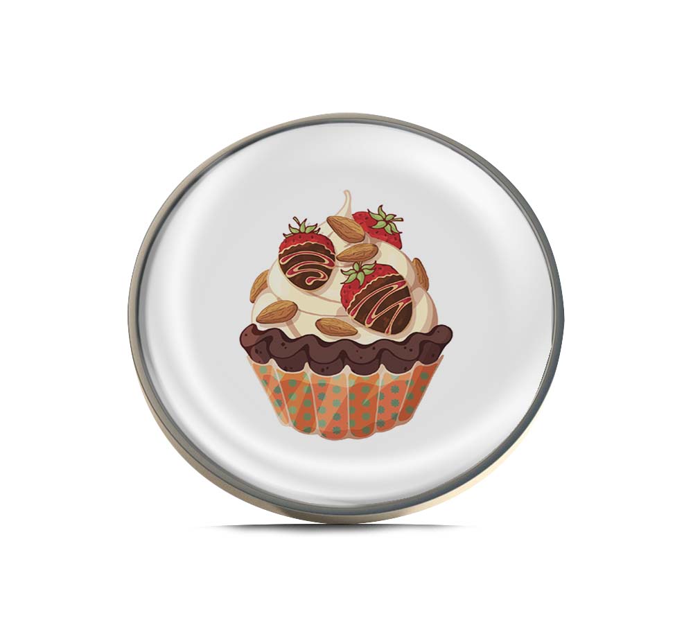 Strawberry Cupcake Limited Edition Lapel Pin Exclusive Metal Brooch Badge Accessories For Backpack, Clothes, Hats | Cute Gifts and Collectibles