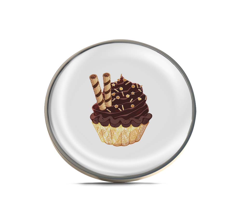 Chocolate Wafer Cupcake Limited Edition Lapel Pin Exclusive Metal Brooch Badge Accessories For Backpack, Clothes, Hats | Cute Gifts and Collectibles