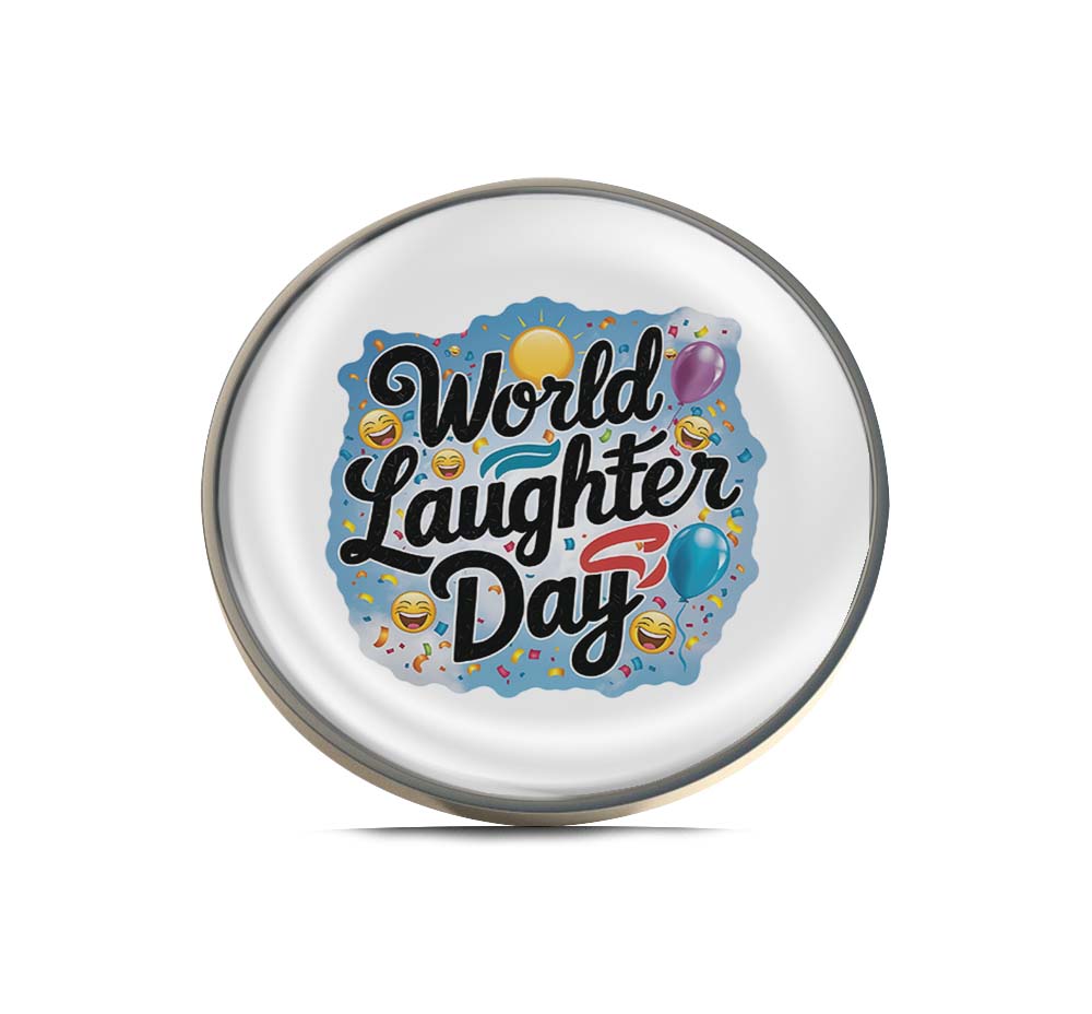 World Laughter Day Limited Edition Lapel Pin Exclusive Metal Brooch Badge Accessories For Backpack, Clothes, Hats | Cute Gifts and Collectibles
