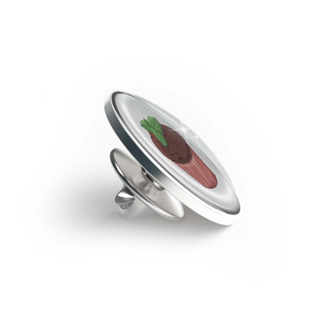 Lava Cupcakes Limited Edition Lapel Pin Exclusive Metal Brooch Badge Accessories For Backpack, Clothes, Hats | Cute Gifts and Collectibles