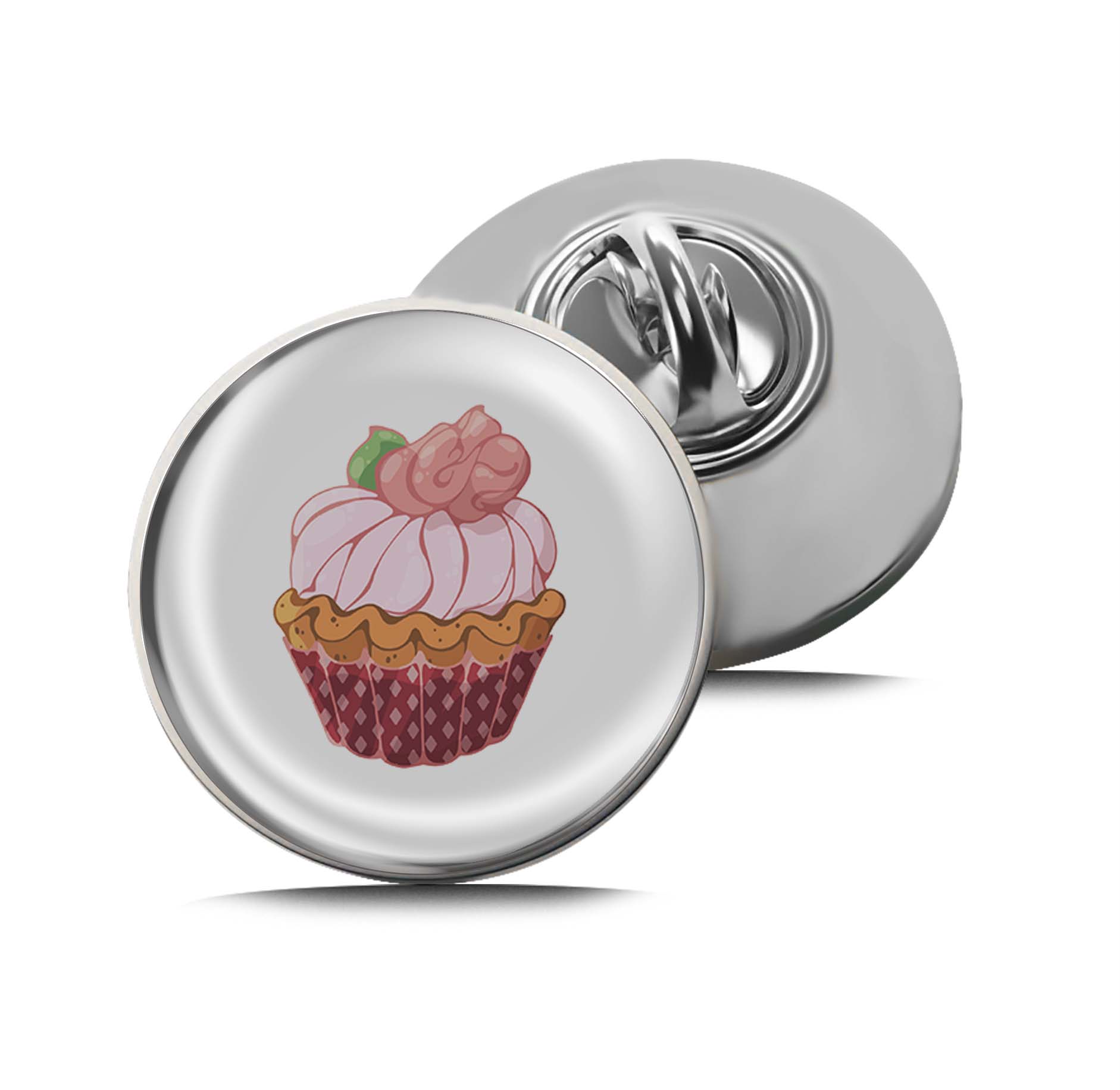 Strawberry Cream Cupcake Limited Edition Lapel Pin Exclusive Metal Brooch Badge Accessories For Backpack, Clothes, Hats | Cute Gifts and Collectibles