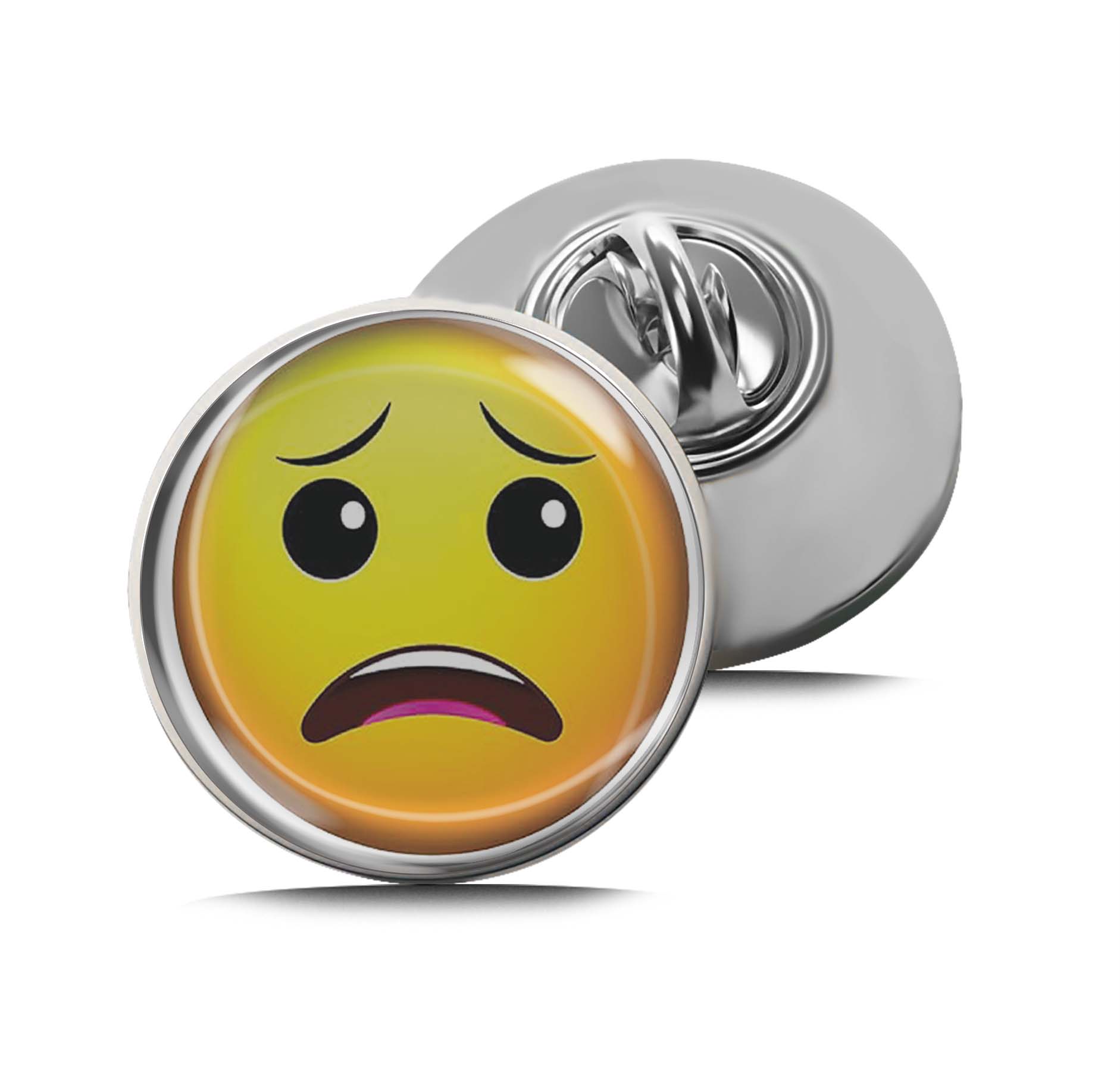 Pleading face emoji Limited Edition Lapel Pin Exclusive Metal Brooch Badge Accessories For Backpack, Clothes, Hats | Cute Gifts and Collectibles