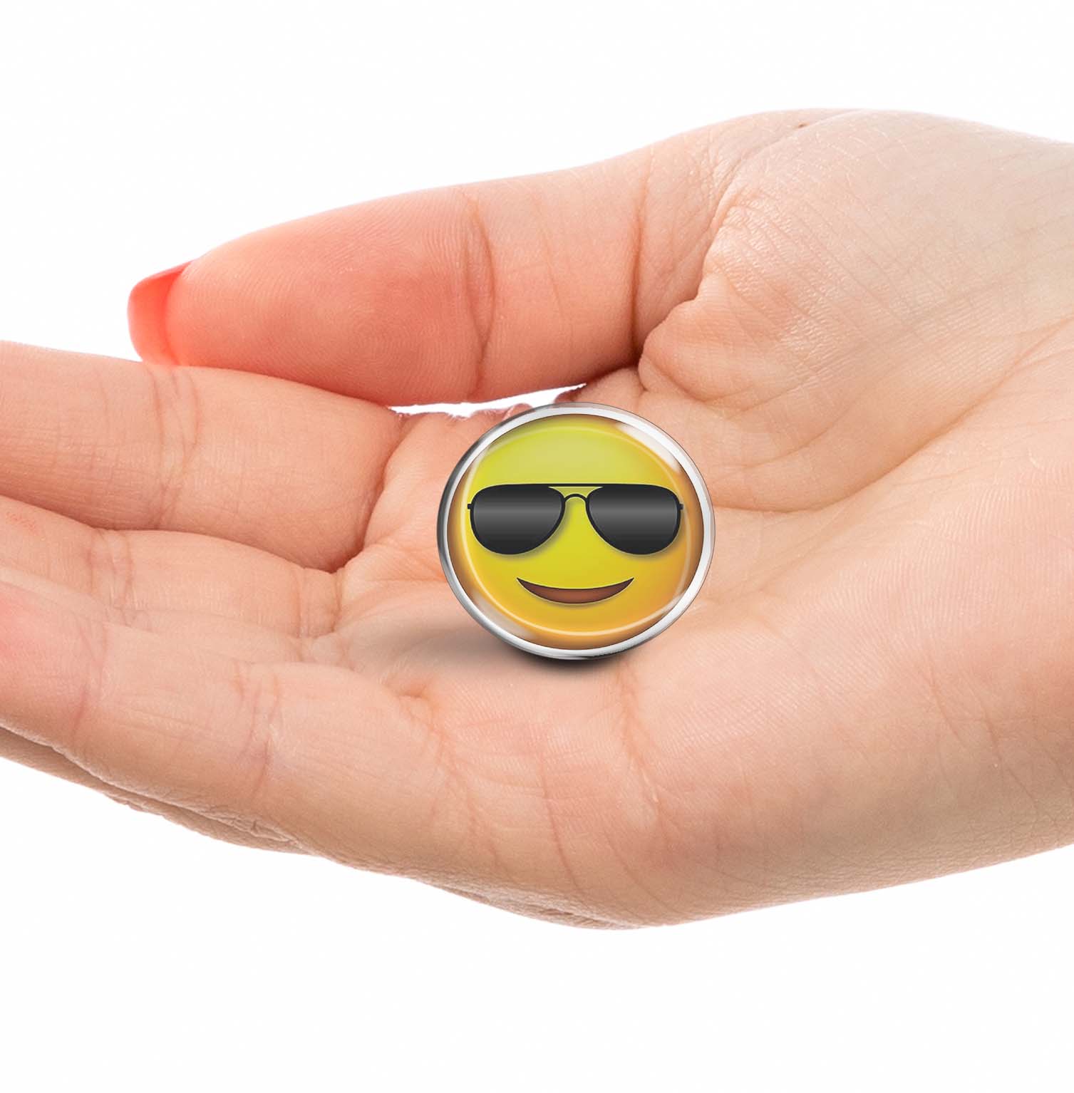 Cool Face Emoji Limited Edition Lapel Pin Exclusive Metal Brooch Badge Accessories For Backpack, Clothes, Hats | Cute Gifts and Collectibles