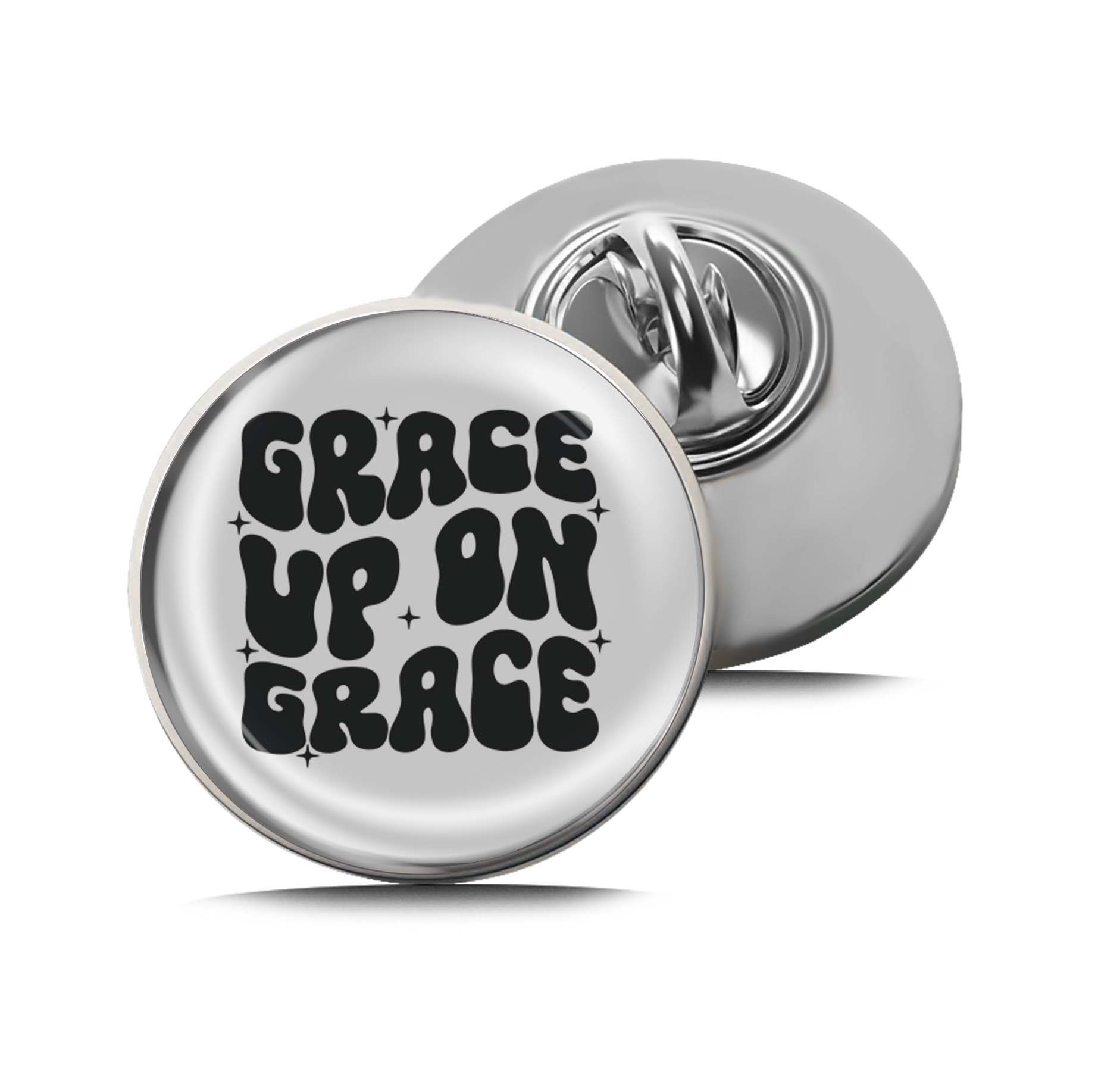 Grace Upon Grace Limited Edition Lapel Pin Exclusive Metal Brooch Badge Accessories For Backpack, Clothes, Hats | Cute Gifts and Collectibles