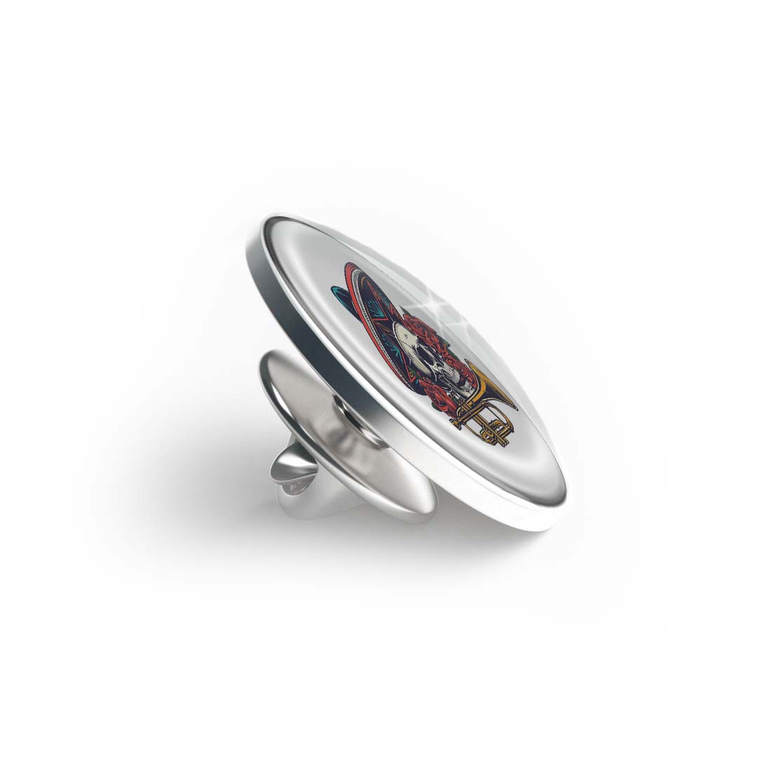 Mariachi Skull Limited Edition Lapel Pin Exclusive Metal Brooch Badge Accessories For Backpack, Clothes, Hats | Cute Gifts and Collectibles