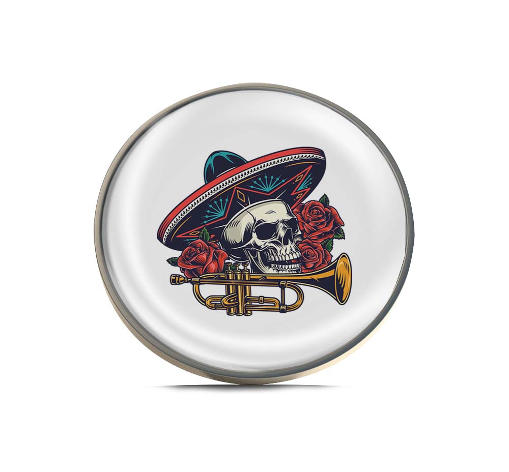 Mariachi Skull Limited Edition Lapel Pin Exclusive Metal Brooch Badge Accessories For Backpack, Clothes, Hats | Cute Gifts and Collectibles