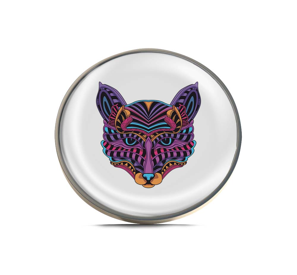 Glow in the dark neon color decorative cat head Limited Edition Lapel Pin Exclusive Metal Brooch Badge Accessories For Backpack, Clothes, Hats | Cute Gifts and Collectibles