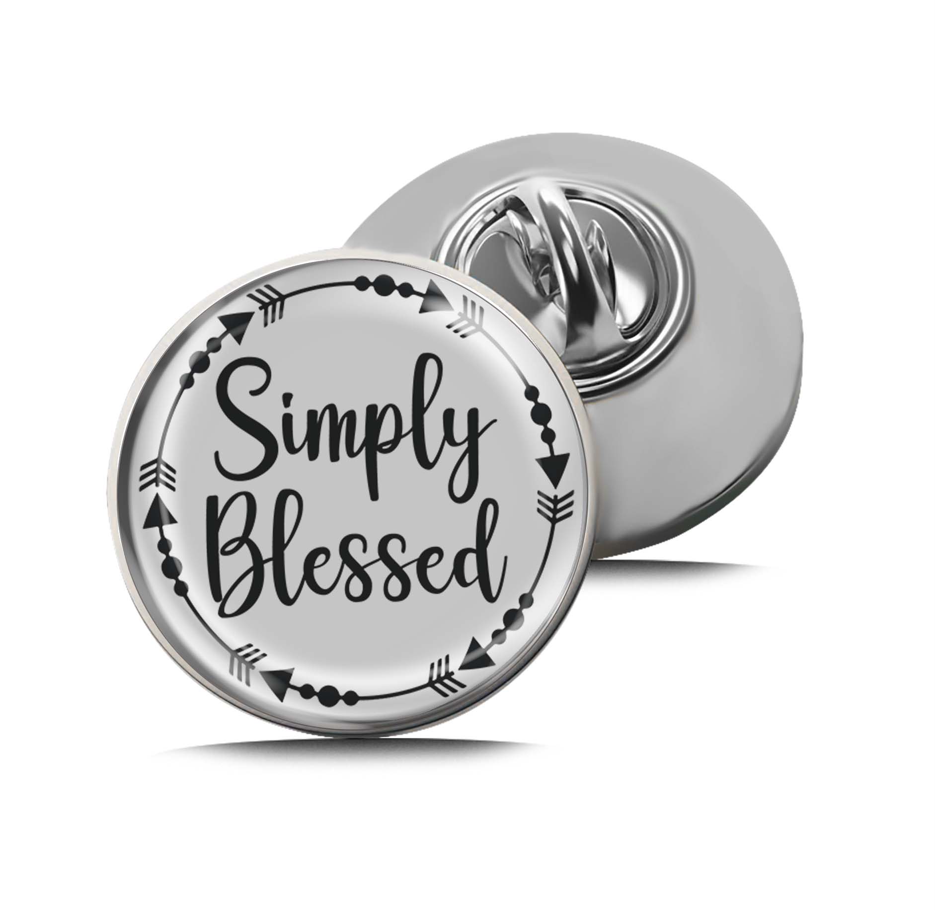 Simply Blessed Limited Edition Lapel Pin Exclusive Metal Brooch Badge Accessories For Backpack, Clothes, Hats | Cute Gifts and Collectibles