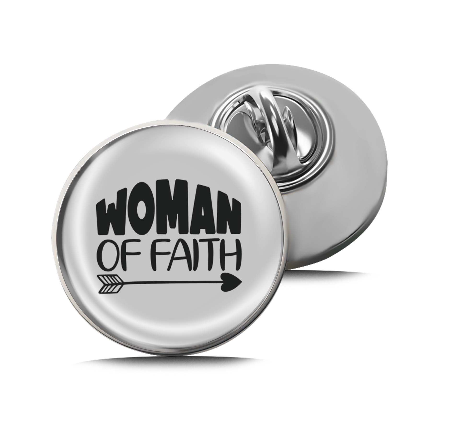 Woman of Faith Limited Edition Lapel Pin Exclusive Metal Brooch Badge Accessories For Backpack, Clothes, Hats | Cute Gifts and Collectibles