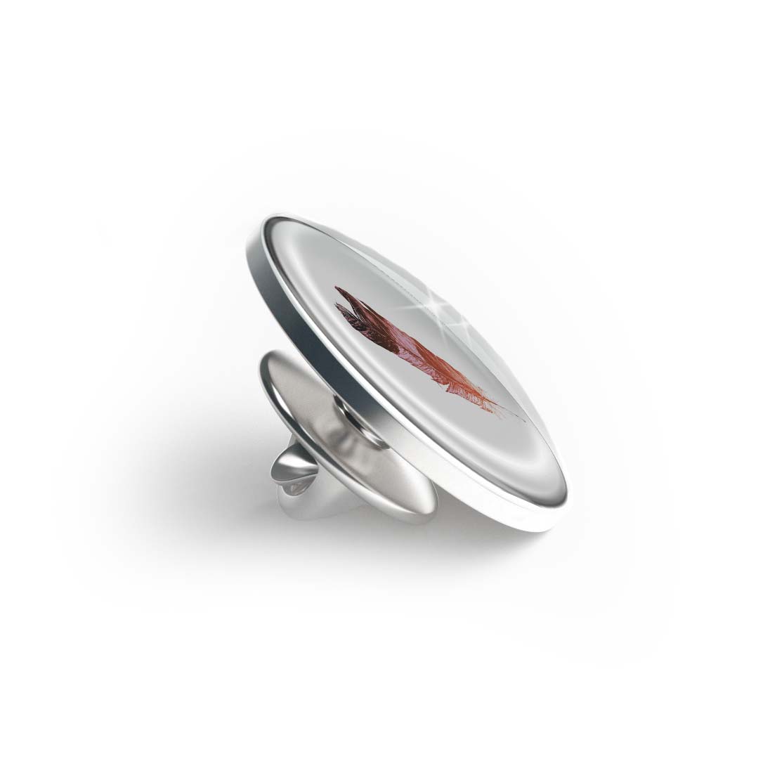 Watercolor Feather Limited Edition Lapel Pin Exclusive Metal Brooch Badge Accessories For Backpack, Clothes, Hats | Cute Gifts and Collectibles