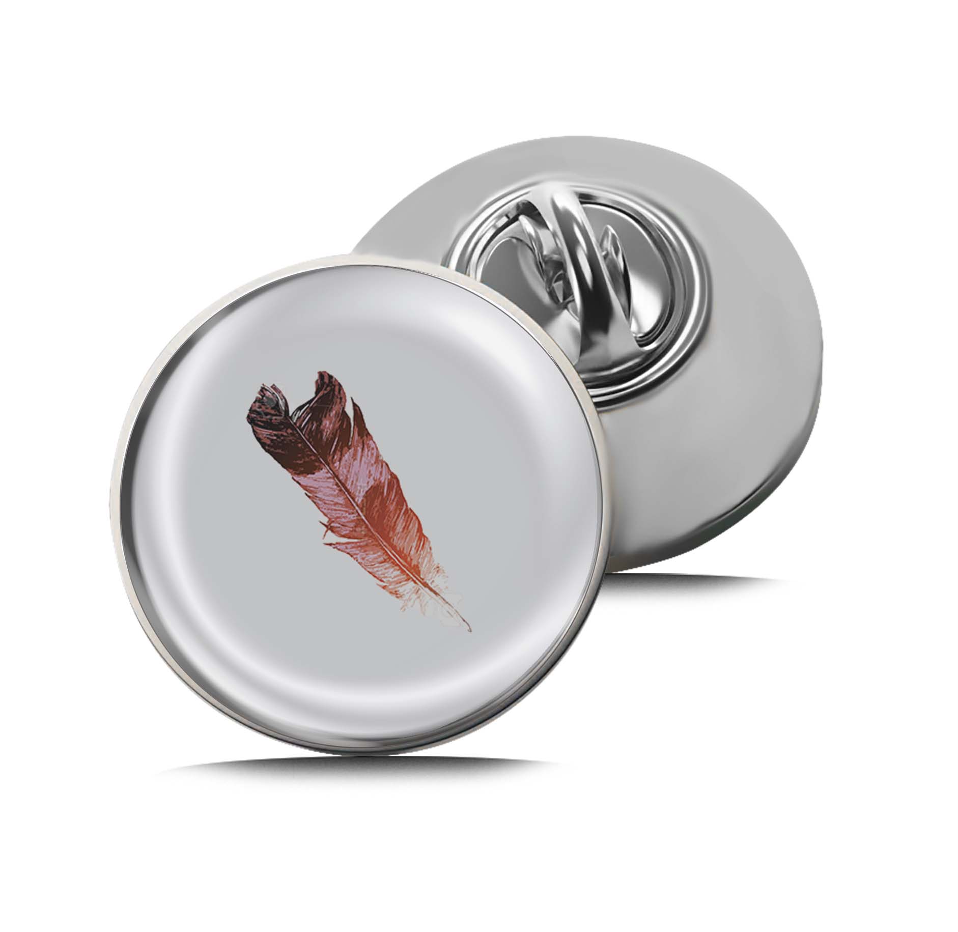 Watercolor Feather Limited Edition Lapel Pin Exclusive Metal Brooch Badge Accessories For Backpack, Clothes, Hats | Cute Gifts and Collectibles