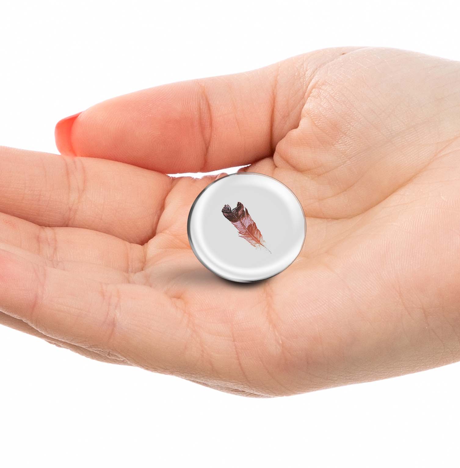 Watercolor Feather Limited Edition Lapel Pin Exclusive Metal Brooch Badge Accessories For Backpack, Clothes, Hats | Cute Gifts and Collectibles