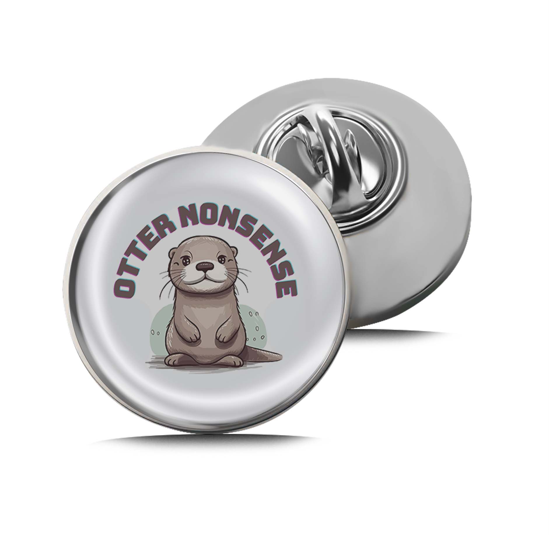 Otter Nonsense Limited Edition Lapel Pin Exclusive Metal Brooch Badge Accessories For Backpack, Clothes, Hats | Cute Gifts and Collectibles