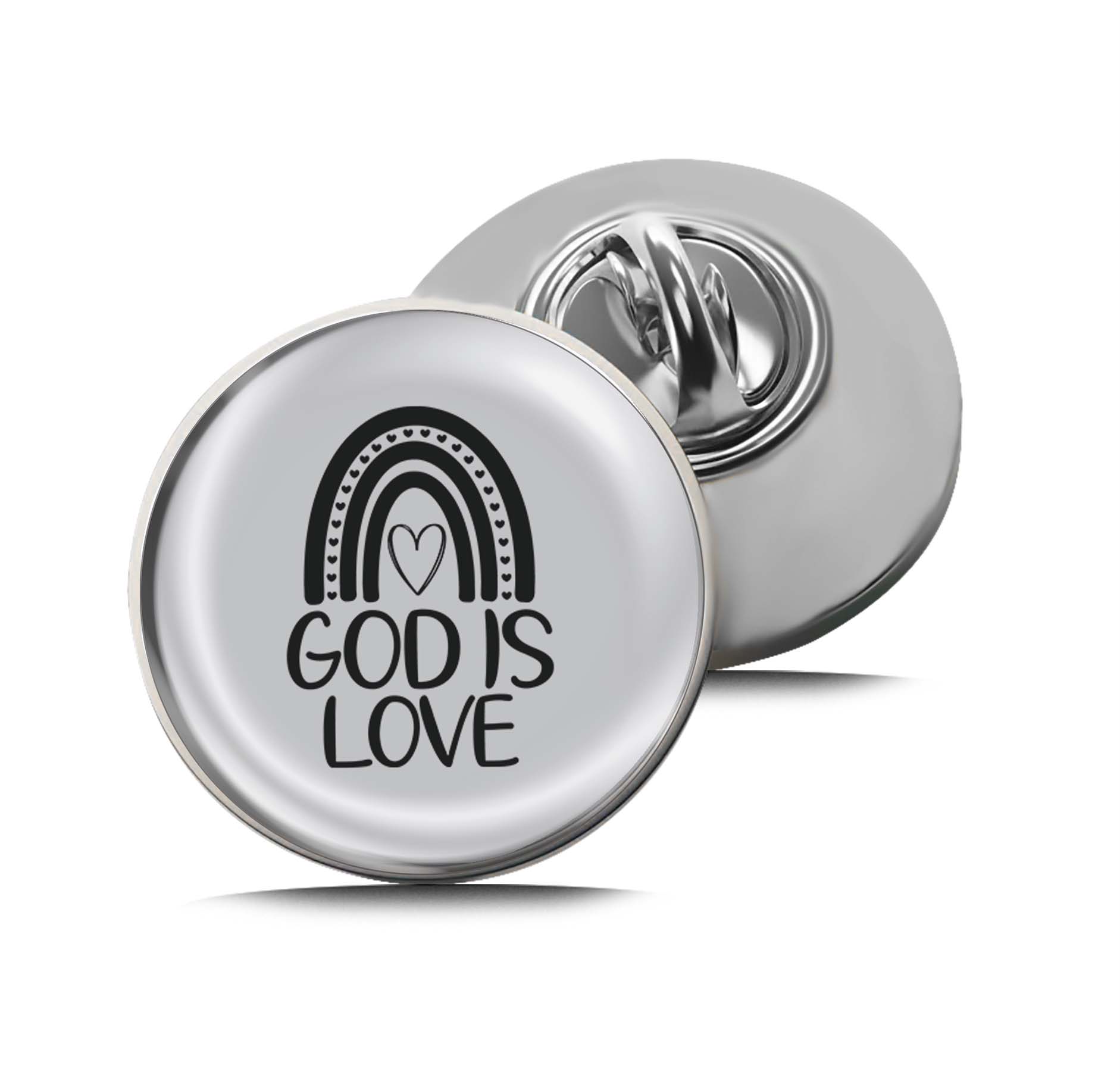 God is Love Limited Edition Lapel Pin Exclusive Metal Brooch Badge Accessories For Backpack, Clothes, Hats | Cute Gifts and Collectibles