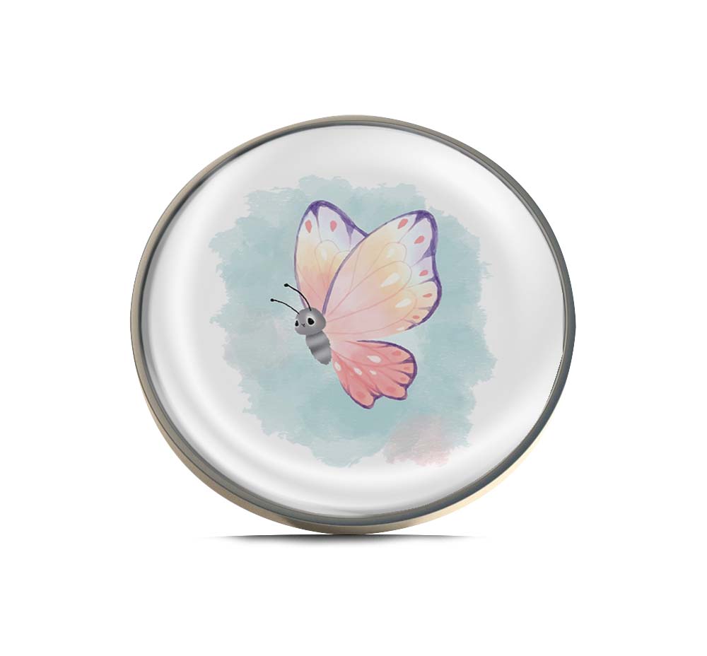 Pink Butterfly Limited Edition Lapel Pin Exclusive Metal Brooch Badge Accessories For Backpack, Clothes, Hats | Cute Gifts and Collectibles