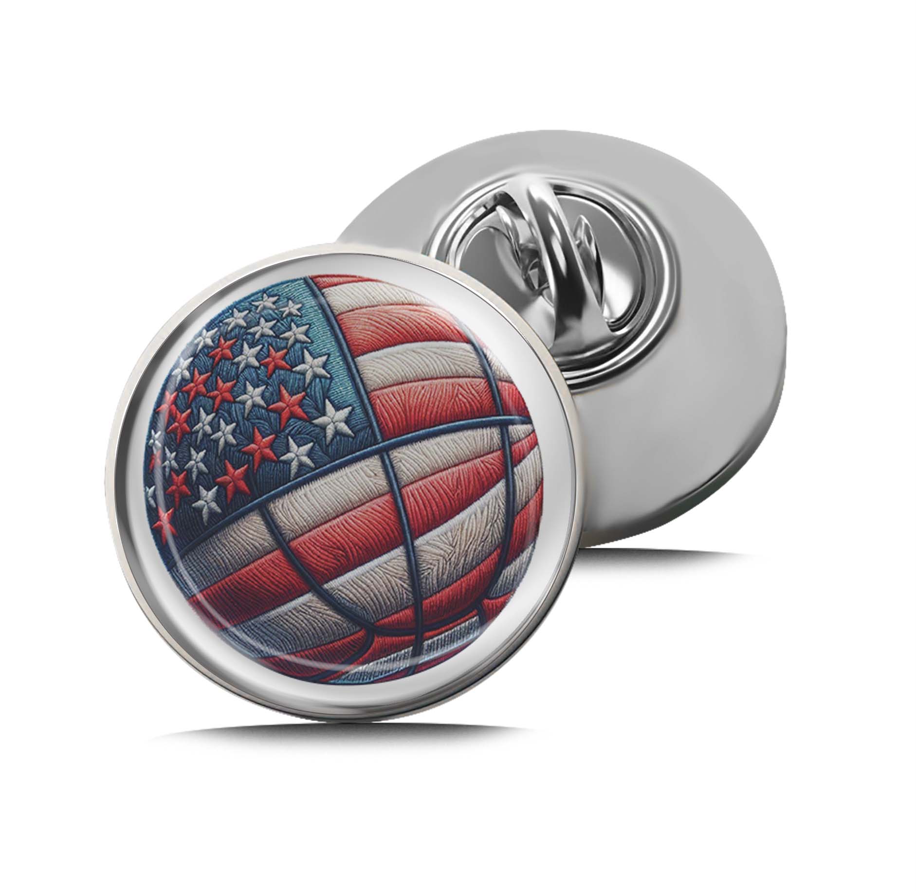 Basketball ball flag of USA Limited Edition Lapel Pin Exclusive Metal Brooch Badge Accessories For Backpack, Clothes, Hats | Cute Gifts and Collectibles
