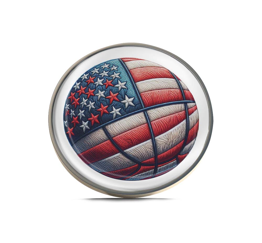 Basketball ball flag of USA Limited Edition Lapel Pin Exclusive Metal Brooch Badge Accessories For Backpack, Clothes, Hats | Cute Gifts and Collectibles