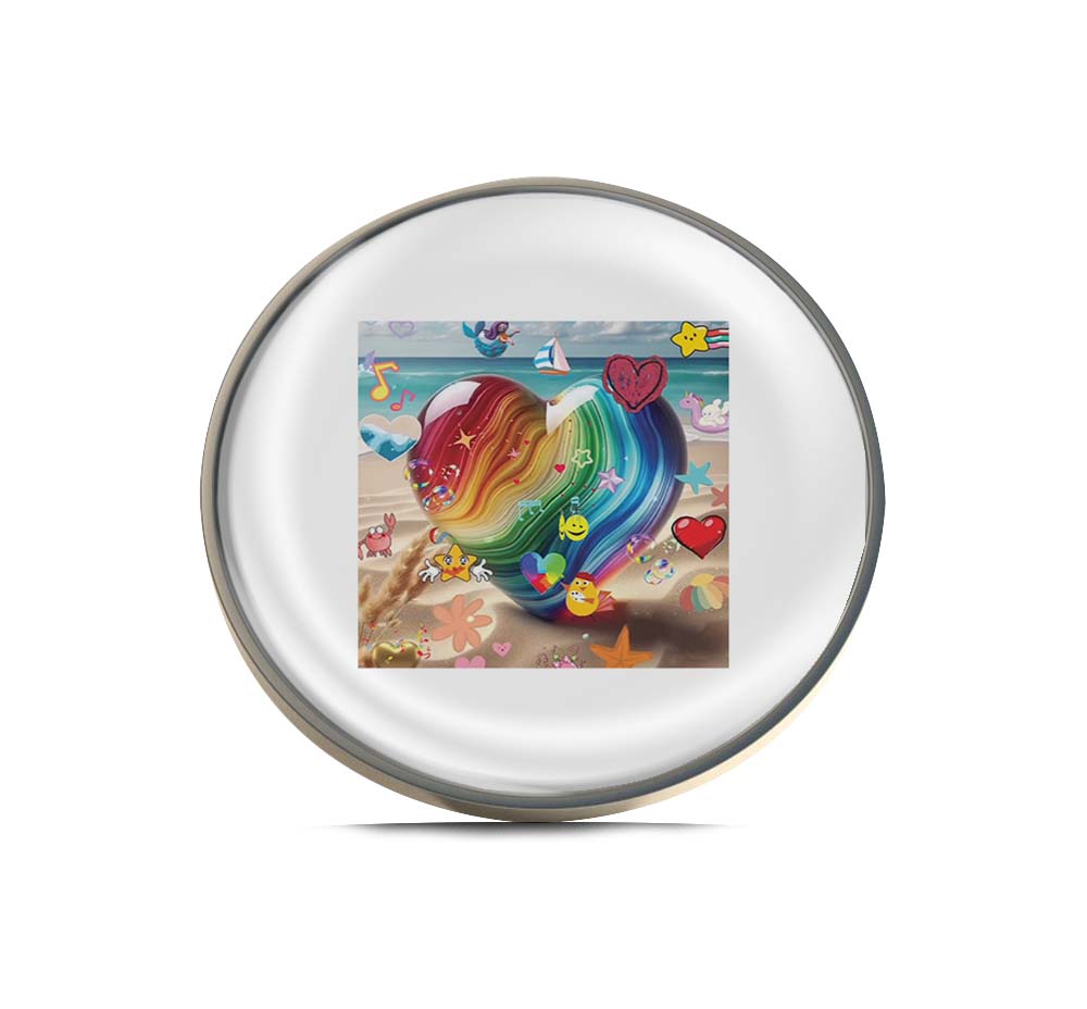 Colorful Heart Limited Edition Lapel Pin Exclusive Metal Brooch Badge Accessories For Backpack, Clothes, Hats | Cute Gifts and Collectibles