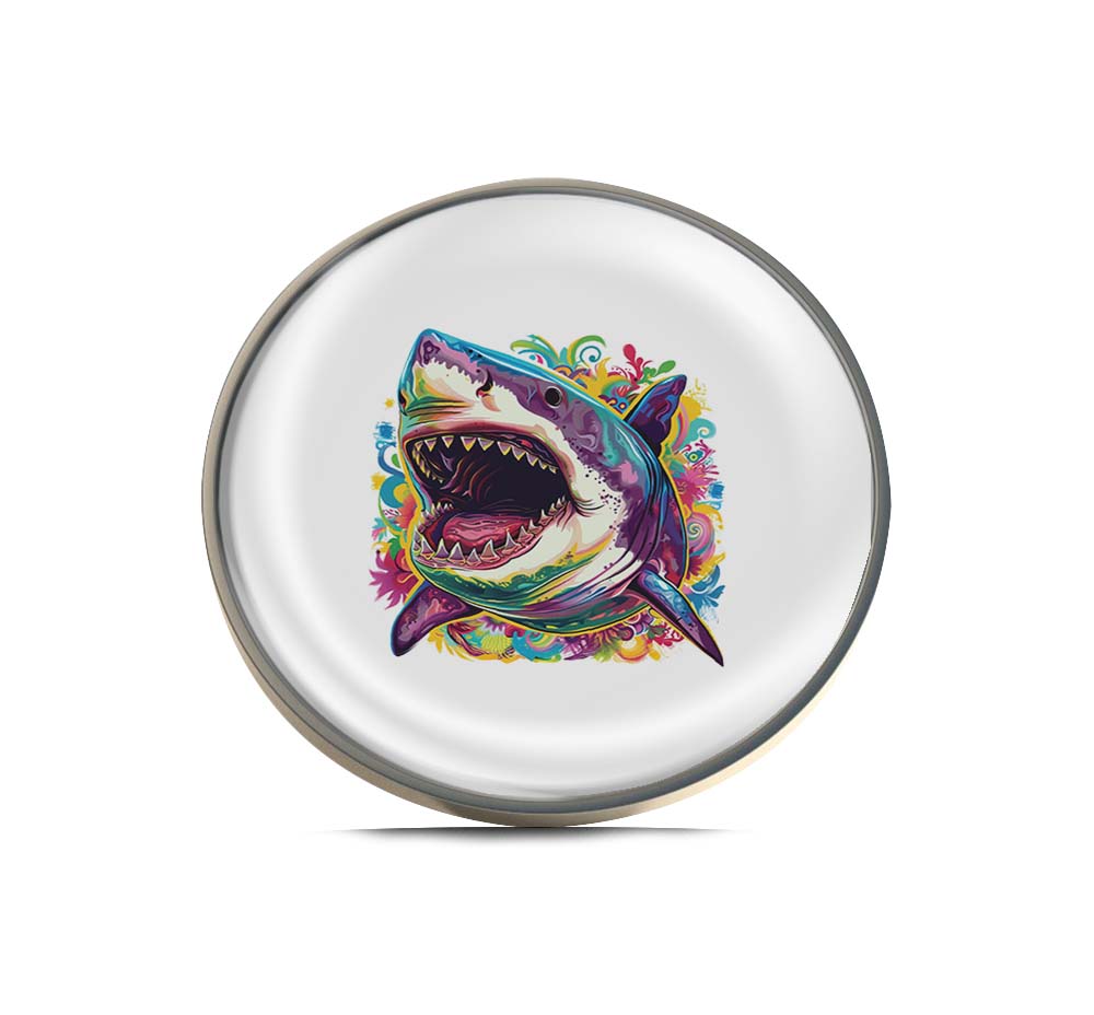 Colorful shark Limited Edition Lapel Pin Exclusive Metal Brooch Badge Accessories For Backpack, Clothes, Hats | Cute Gifts and Collectibles