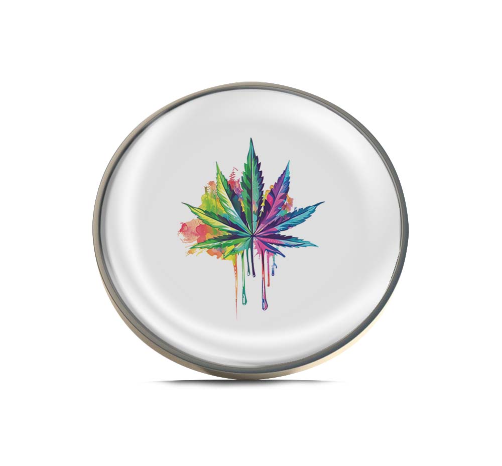 Colorful Cannabis Leaf Limited Edition Lapel Pin Exclusive Metal Brooch Badge Accessories For Backpack, Clothes, Hats | Cute Gifts and Collectibles