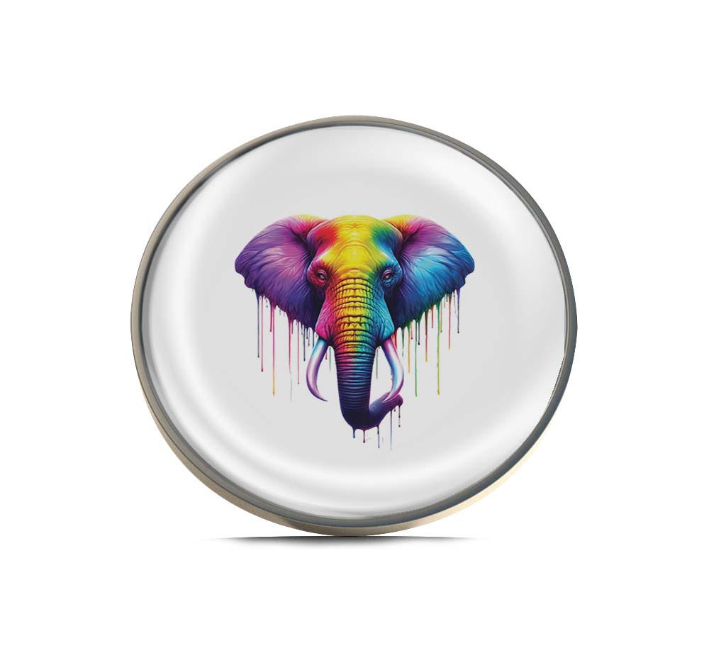 Rainbow Elephant Face Limited Edition Lapel Pin Exclusive Metal Brooch Badge Accessories For Backpack, Clothes, Hats | Cute Gifts and Collectibles