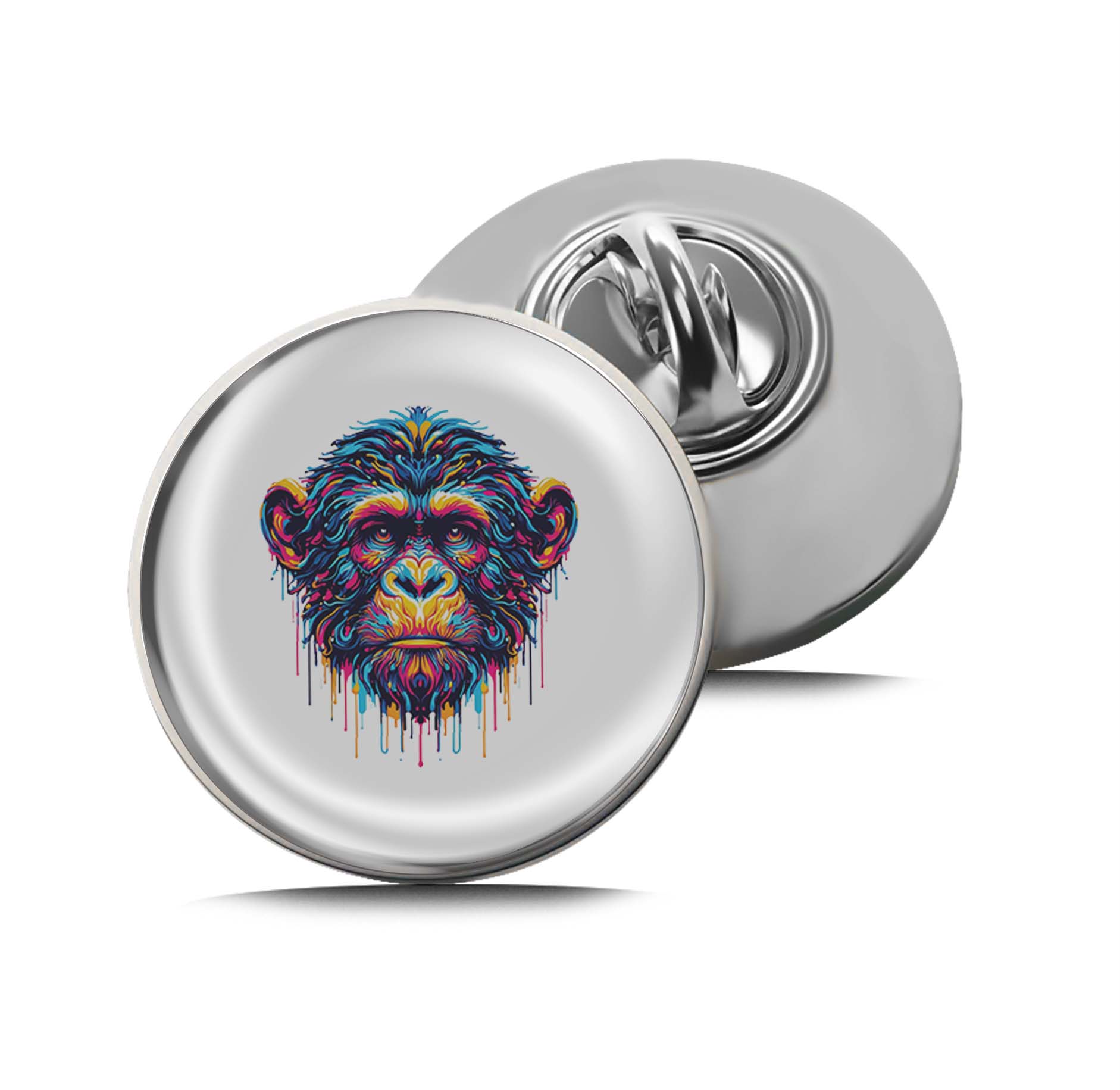 Abstract Monkey Limited Edition Lapel Pin Exclusive Metal Brooch Badge Accessories For Backpack, Clothes, Hats | Cute Gifts and Collectibles