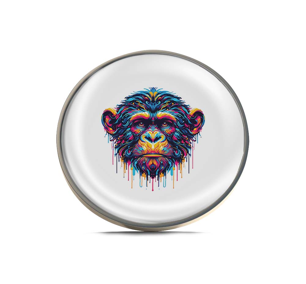Abstract Monkey Limited Edition Lapel Pin Exclusive Metal Brooch Badge Accessories For Backpack, Clothes, Hats | Cute Gifts and Collectibles