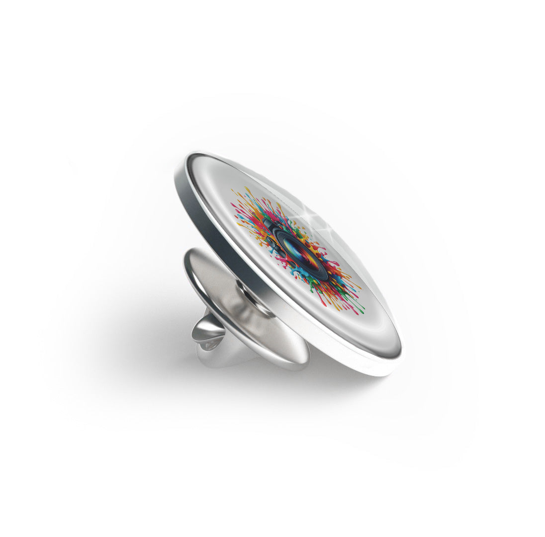 Vibrant Camera Splash Limited Edition Lapel Pin Exclusive Metal Brooch Badge Accessories For Backpack, Clothes, Hats | Cute Gifts and Collectibles