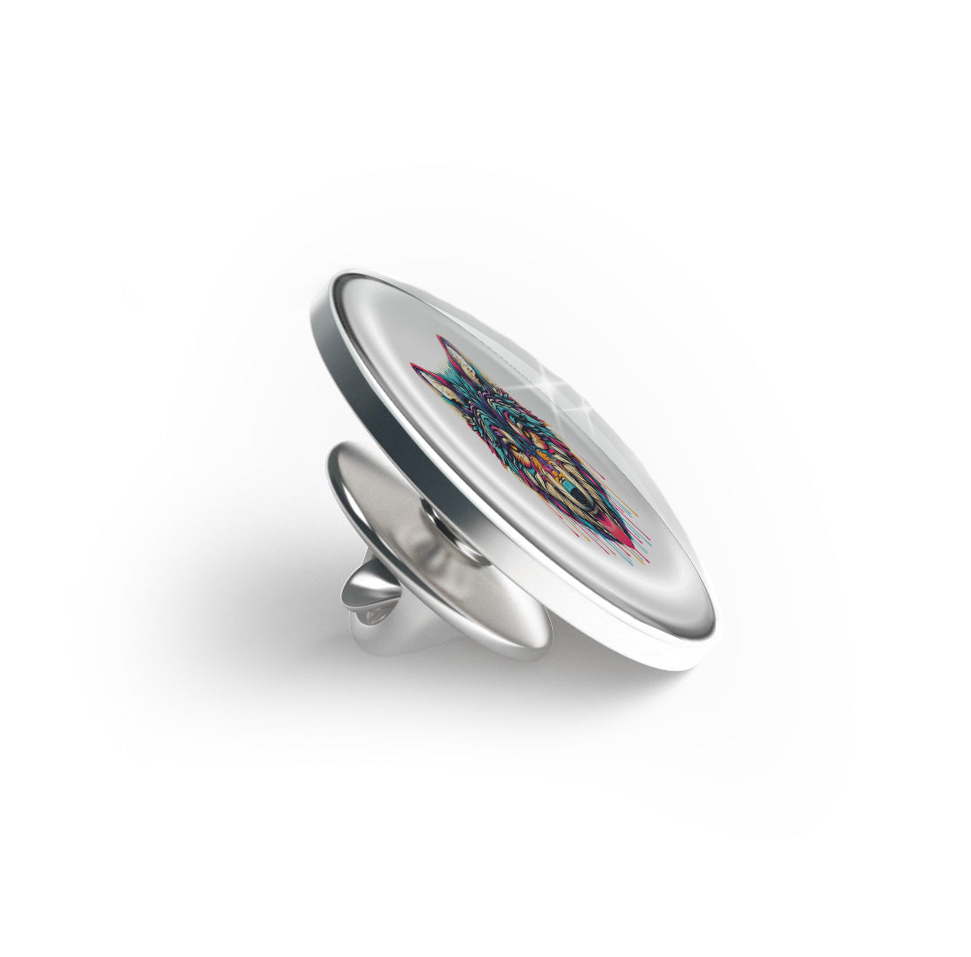 Vibrant Wolf Limited Edition Lapel Pin Exclusive Metal Brooch Badge Accessories For Backpack, Clothes, Hats | Cute Gifts and Collectibles