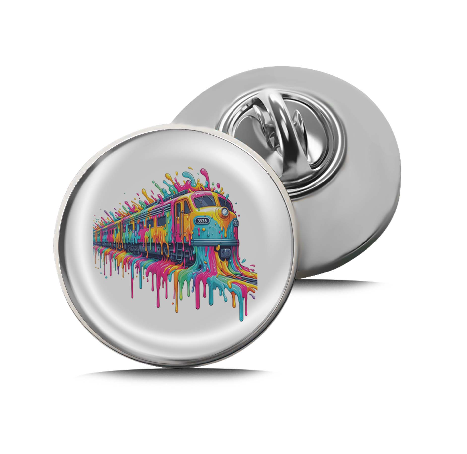 Rainbow Train Limited Edition Lapel Pin Exclusive Metal Brooch Badge Accessories For Backpack, Clothes, Hats | Cute Gifts and Collectibles