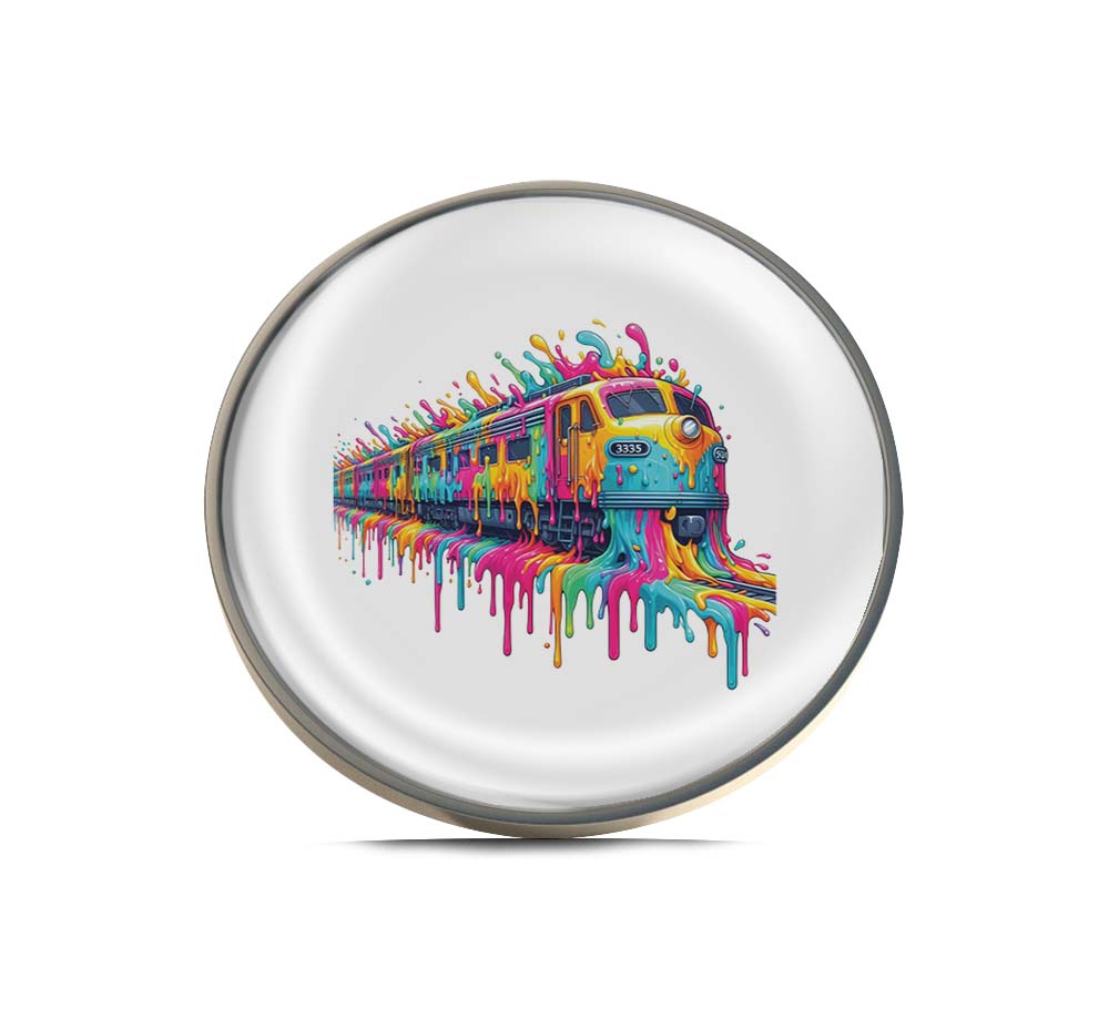 Rainbow Train Limited Edition Lapel Pin Exclusive Metal Brooch Badge Accessories For Backpack, Clothes, Hats | Cute Gifts and Collectibles