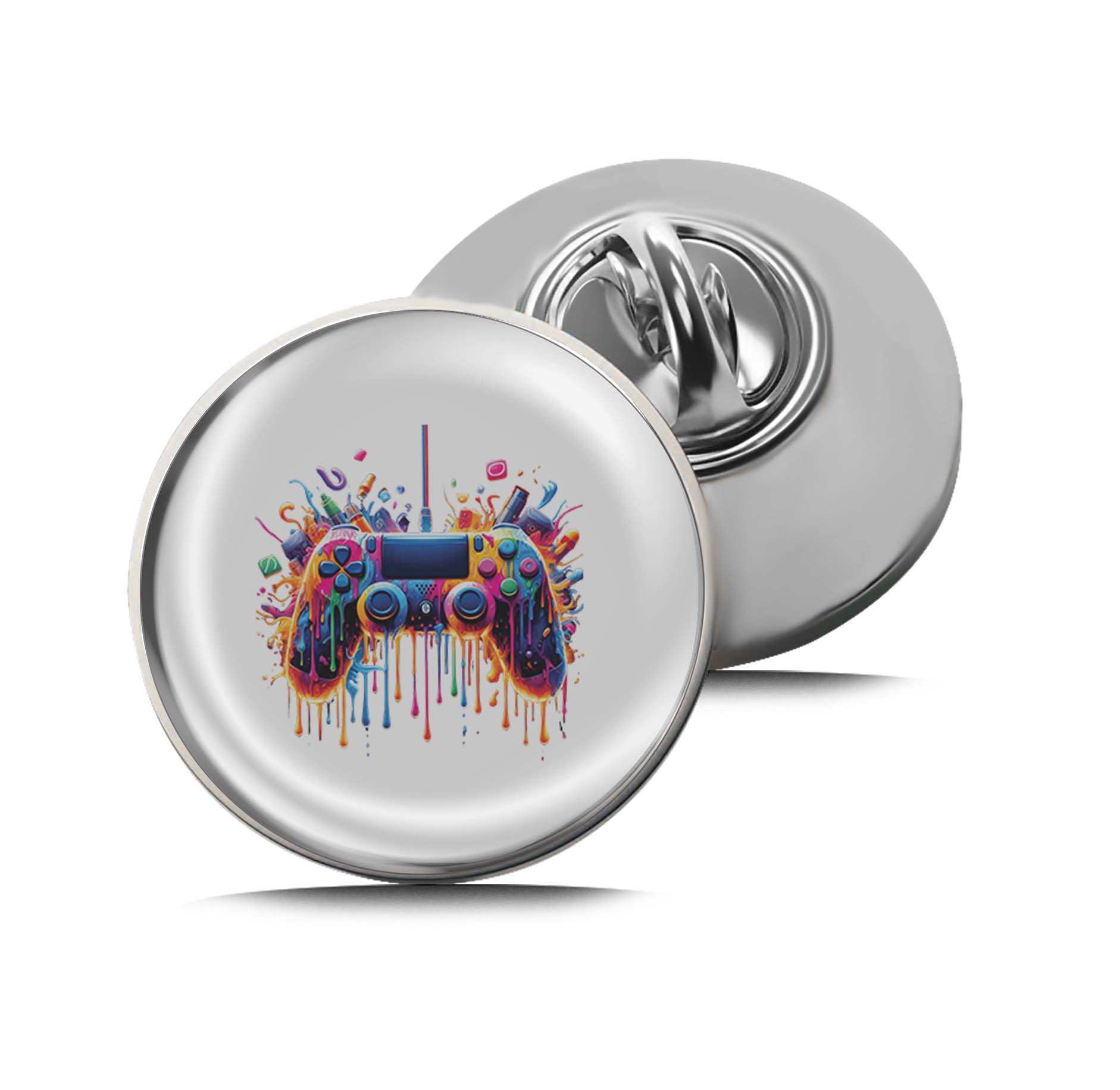 Abstract Gaming Joystick Limited Edition Lapel Pin Exclusive Metal Brooch Badge Accessories For Backpack, Clothes, Hats | Cute Gifts and Collectibles