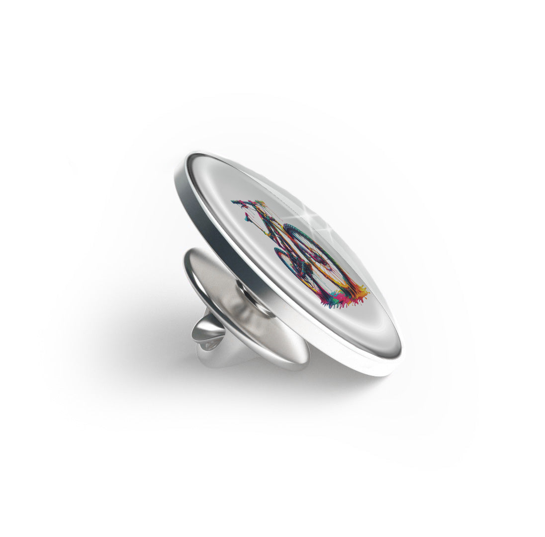 Vibrant Splash Bicycle Limited Edition Lapel Pin Exclusive Metal Brooch Badge Accessories For Backpack, Clothes, Hats | Cute Gifts and Collectibles