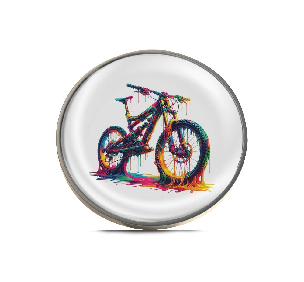 Vibrant Splash Bicycle Limited Edition Lapel Pin Exclusive Metal Brooch Badge Accessories For Backpack, Clothes, Hats | Cute Gifts and Collectibles