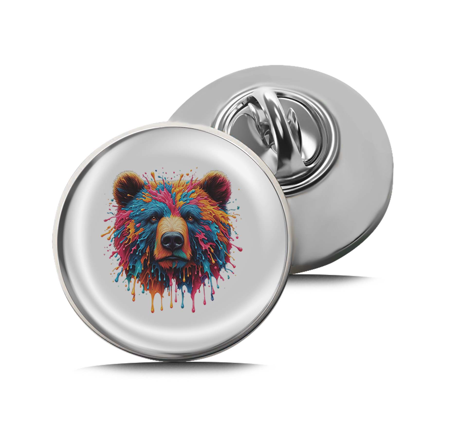 Splashy Bear Limited Edition Lapel Pin Exclusive Metal Brooch Badge Accessories For Backpack, Clothes, Hats | Cute Gifts and Collectibles