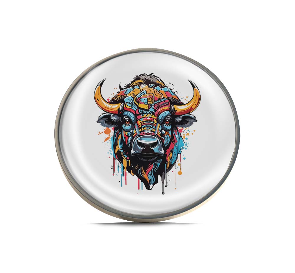 Colorful Bull Limited Edition Lapel Pin Exclusive Metal Brooch Badge Accessories For Backpack, Clothes, Hats | Cute Gifts and Collectibles