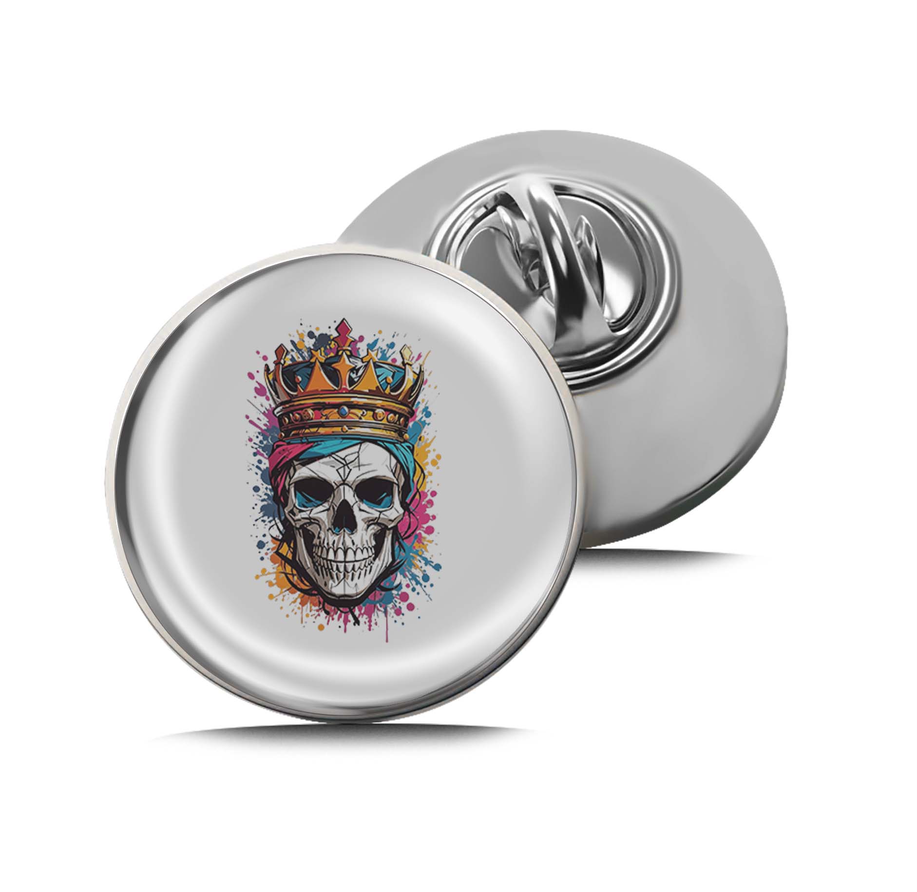 Skull with Crown Limited Edition Lapel Pin Exclusive Metal Brooch Badge Accessories For Backpack, Clothes, Hats | Cute Gifts and Collectibles