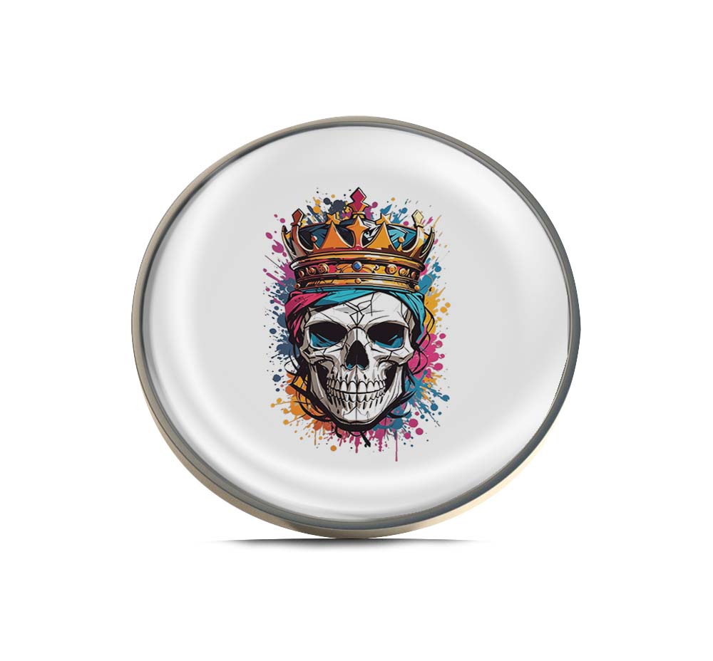 Skull with Crown Limited Edition Lapel Pin Exclusive Metal Brooch Badge Accessories For Backpack, Clothes, Hats | Cute Gifts and Collectibles