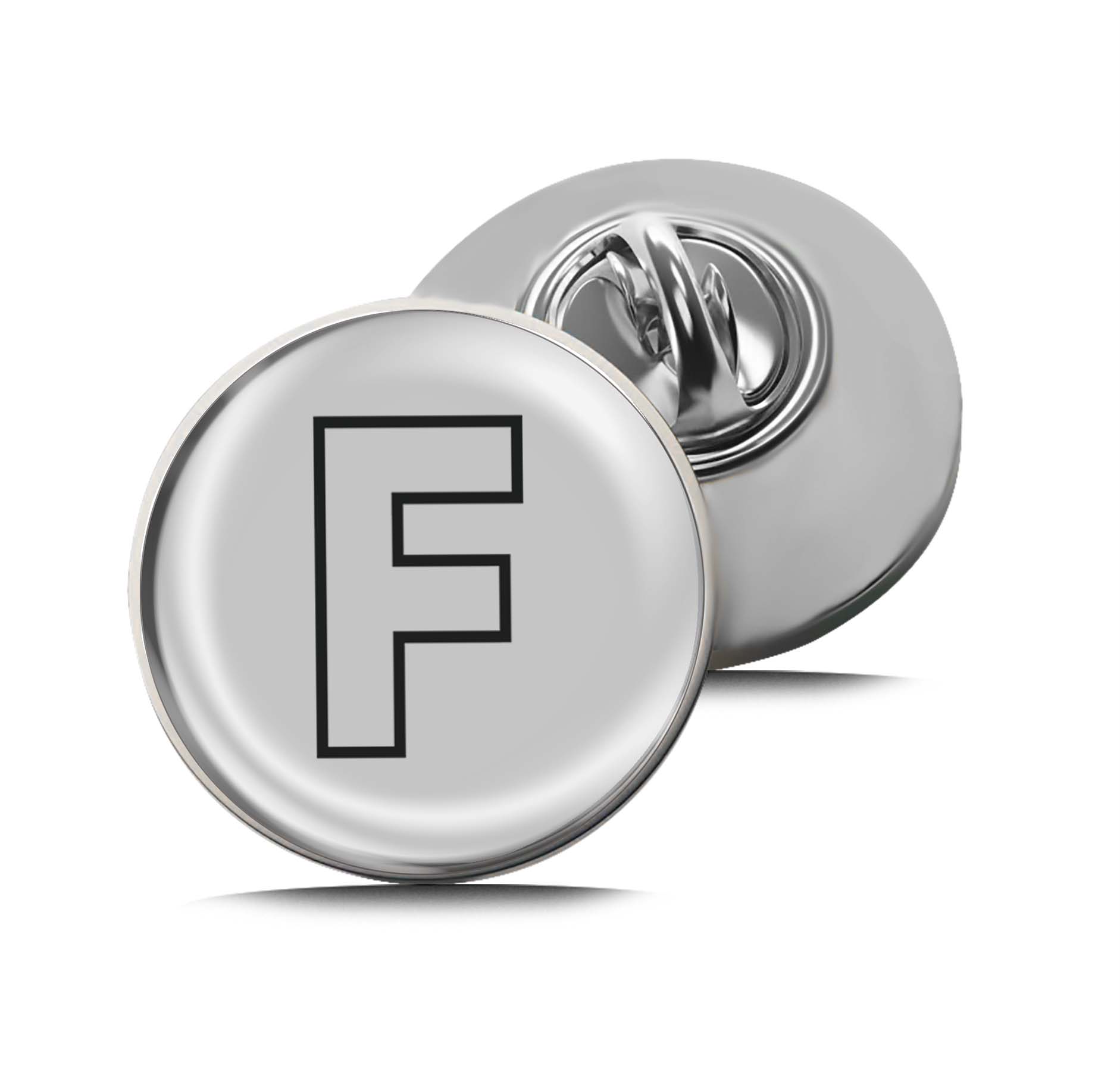 Letter F Limited Edition Lapel Pin Exclusive Metal Brooch Badge Accessories For Backpack, Clothes, Hats | Cute Gifts and Collectibles