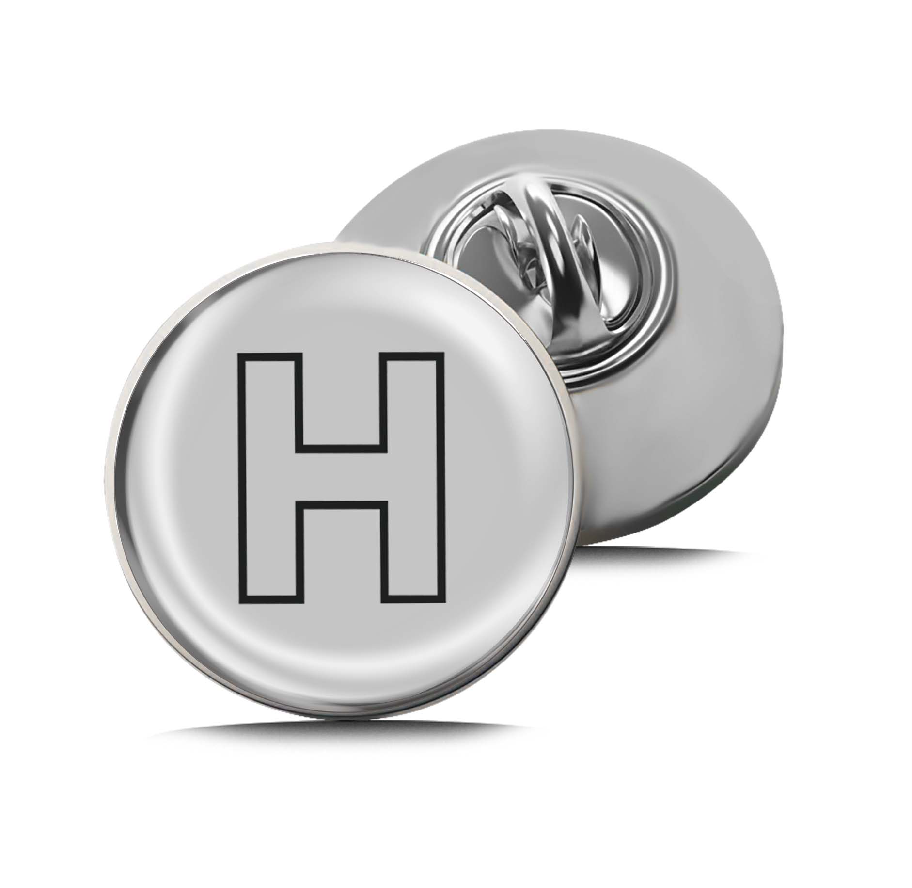 Letter H Limited Edition Lapel Pin Exclusive Metal Brooch Badge Accessories For Backpack, Clothes, Hats | Cute Gifts and Collectibles