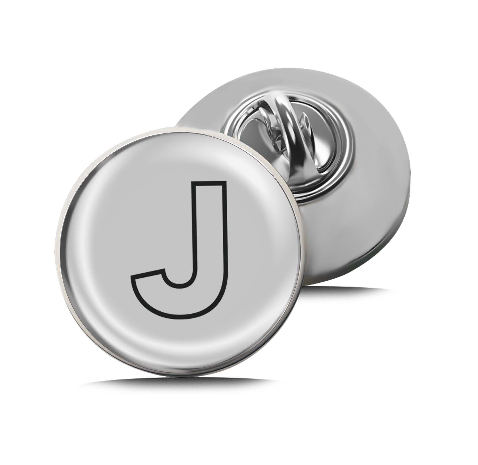 Letter J Limited Edition Lapel Pin Exclusive Metal Brooch Badge Accessories For Backpack, Clothes, Hats | Cute Gifts and Collectibles
