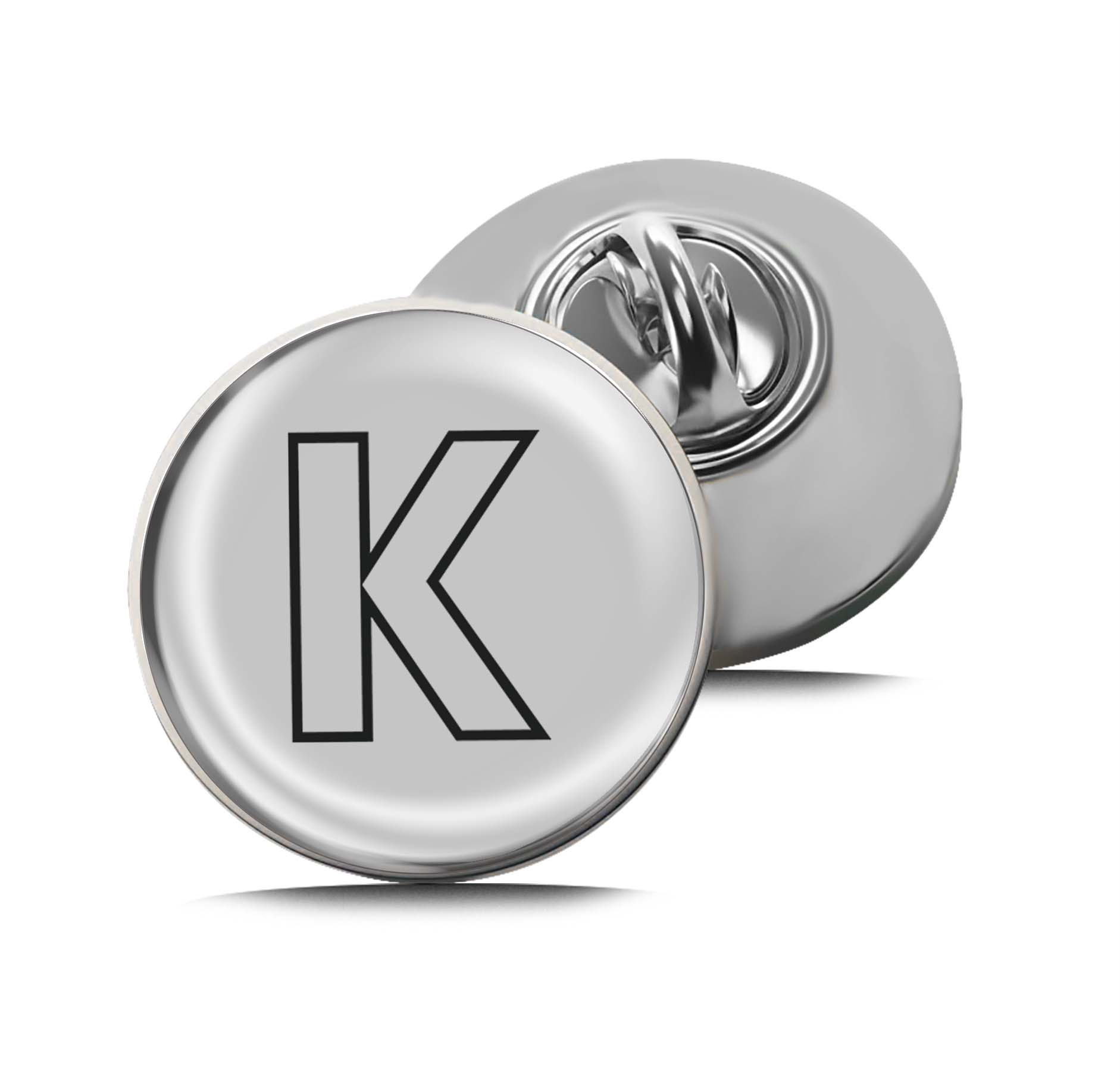 Letter K Limited Edition Lapel Pin Exclusive Metal Brooch Badge Accessories For Backpack, Clothes, Hats | Cute Gifts and Collectibles