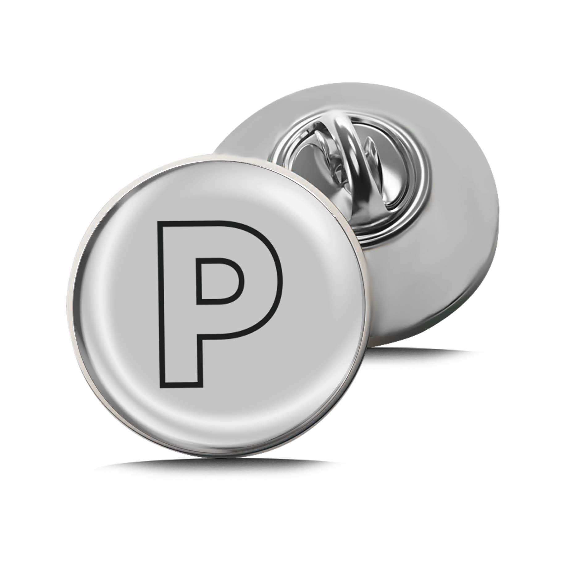Letter P Limited Edition Lapel Pin Exclusive Metal Brooch Badge Accessories For Backpack, Clothes, Hats | Cute Gifts and Collectibles