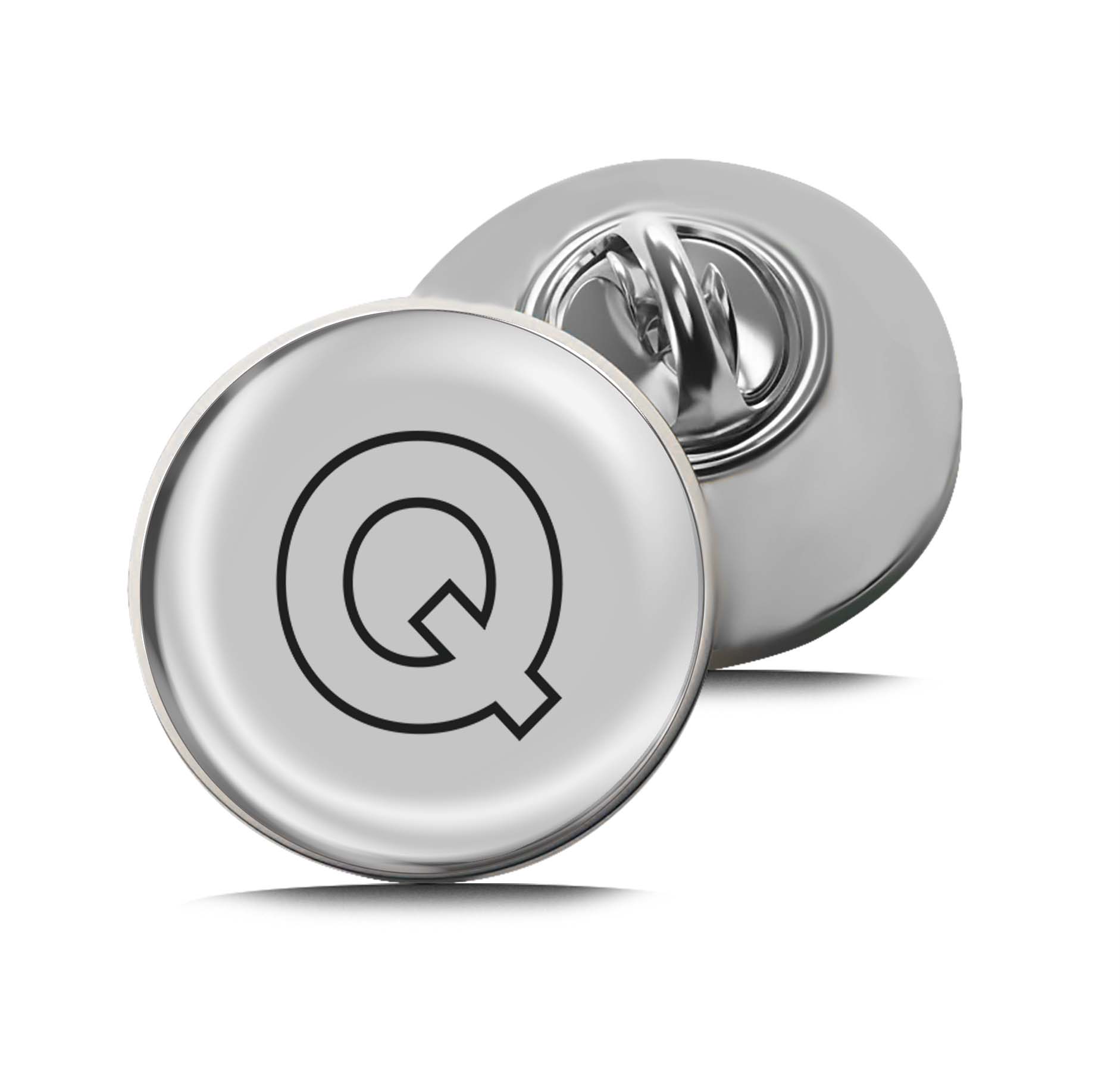 Letter Q Limited Edition Lapel Pin Exclusive Metal Brooch Badge Accessories For Backpack, Clothes, Hats | Cute Gifts and Collectibles