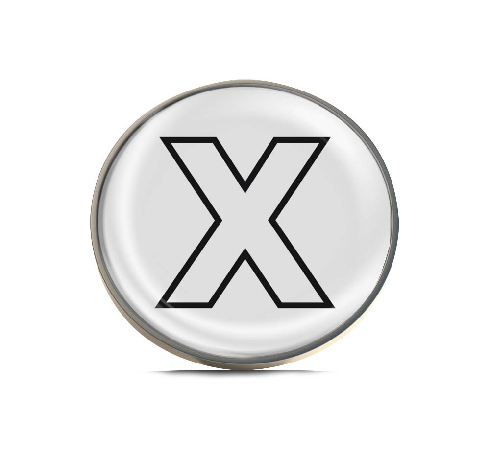 Letter X Limited Edition Lapel Pin Exclusive Metal Brooch Badge Accessories For Backpack, Clothes, Hats | Cute Gifts and Collectibles