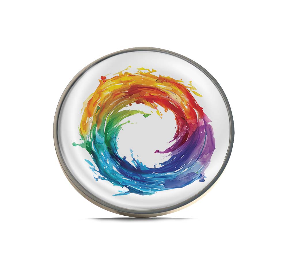 A rainbow colored Limited Edition Lapel Pin Exclusive Metal Brooch Badge Accessories For Backpack, Clothes, Hats | Cute Gifts and Collectibles